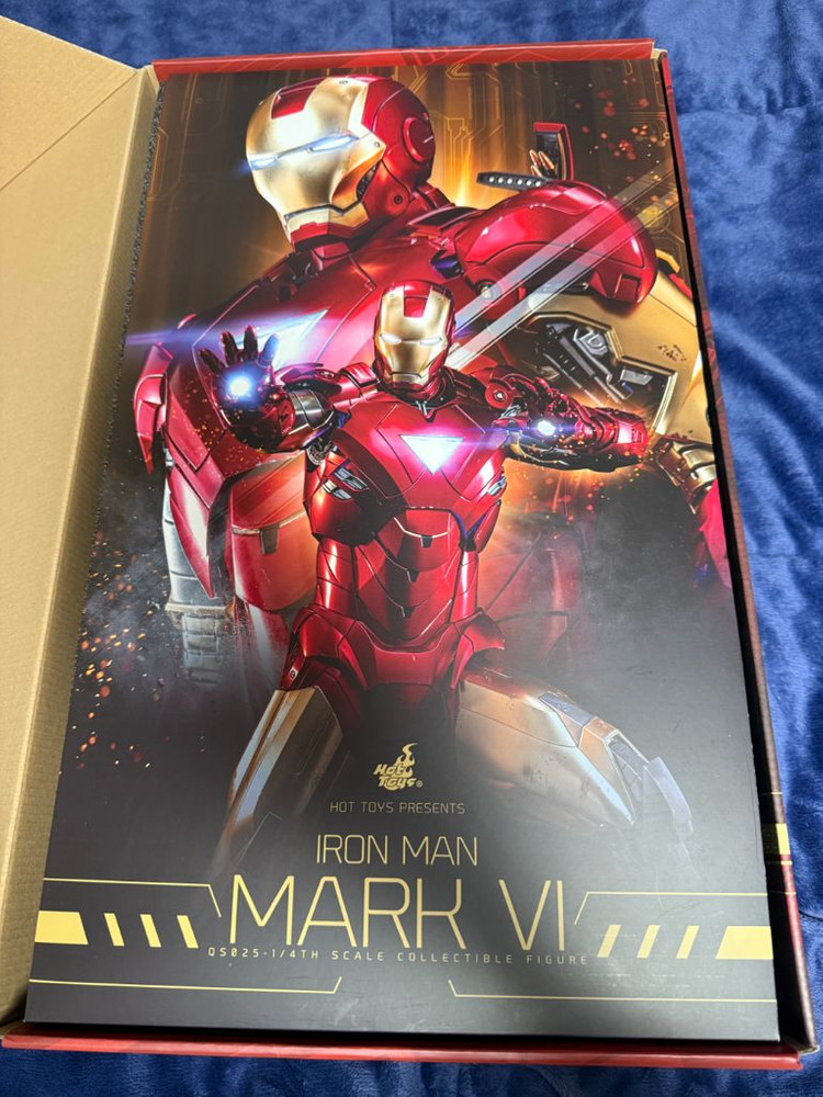 핫토이 마블 아이언맨2 마크6 1/4 쿼터 스케일 개봉 피규어 팔아요~--3