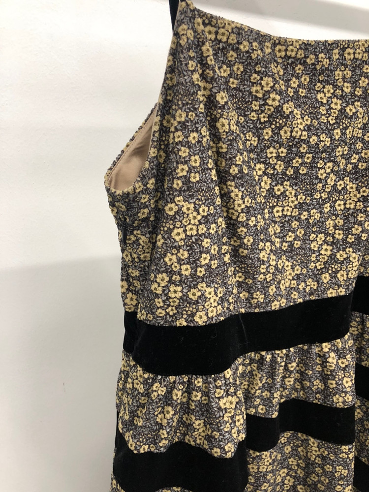 쿠오세 플라워 벨벳 레이어드 원피스 55-66--2