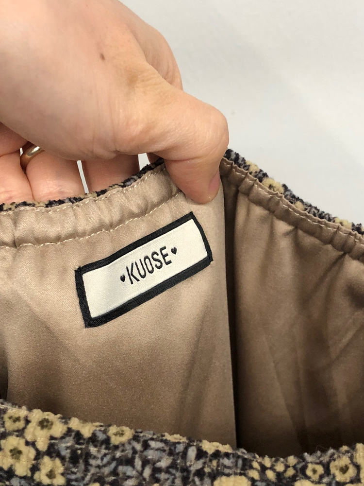 쿠오세 플라워 벨벳 레이어드 원피스 55-66--4