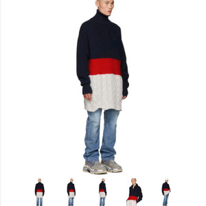 발렌시아가 롱 풀 오버 니트 국내매장판 이미지