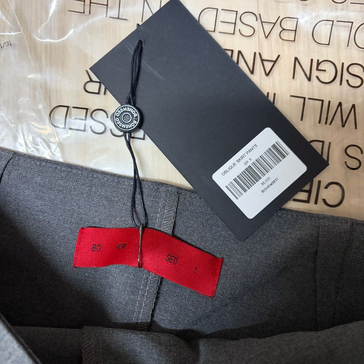 보헤미안서울 26ss 오블리크 스커트 팬츠-새상품 이미지