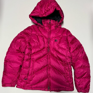 여성 코오롱스포츠 등산 구스다운 후드 패딩 핑크 M 이미지