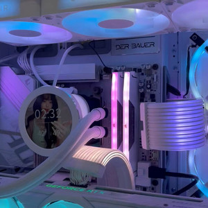 [급처][가격내림] 솜사탕 에디션 ^^ 7800X3D RTX5070 리안리 커세어 컨셉 풀셋