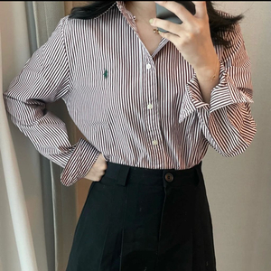 (미개봉) 폴로 보이즈 스트라이프 포플린 셔츠 L