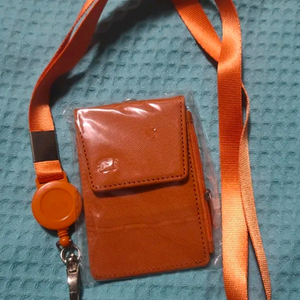 [새상품] 늘어나는 목걸이형 지갑(주황,검정,파랑 중 택1)