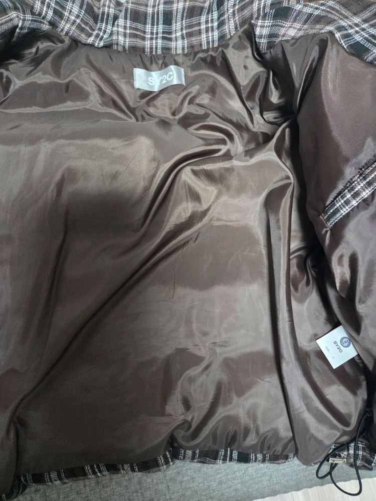 sy2c 오리털 체크 패딩--3