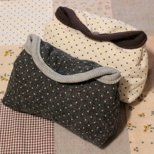 핸드메이드 도트 시보리 파우치