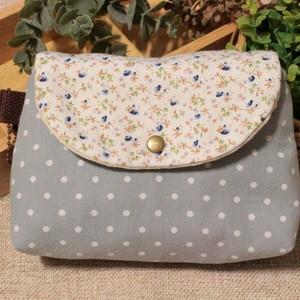 핸드메이드 블루 파우치