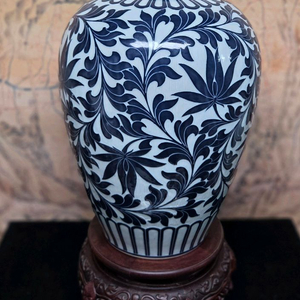 *백자 청화 연화 당초문 대형매병 이미지