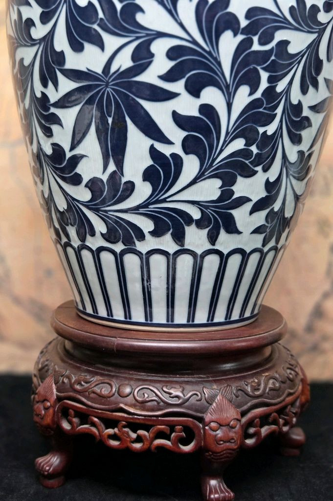 *백자 청화 연화 당초문 대형매병 이미지