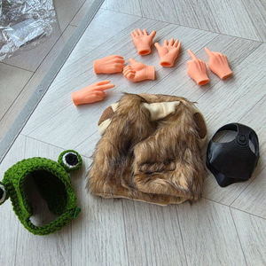 고양이모자 및 손가락장난감 일괄(새상품) 이미지