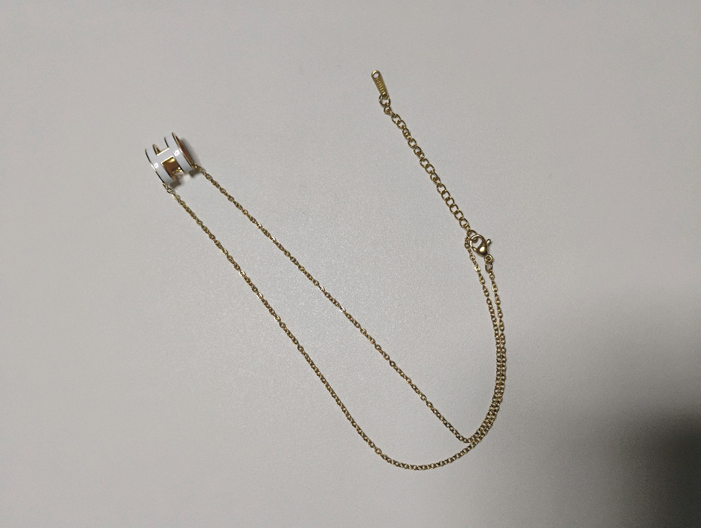 H 로고 목걸이--1