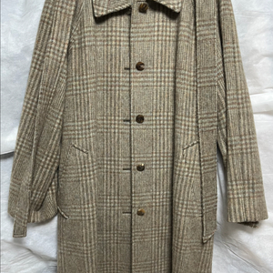 댝스 울 체크코트