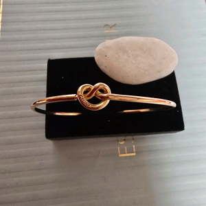 18k핑크골드 와이어 뱅글 팔찌