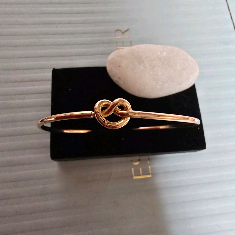 18k핑크골드 와이어 뱅글 팔찌--1