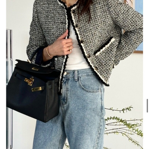 아뜰리에드쎄모먼 트위드자켓 36