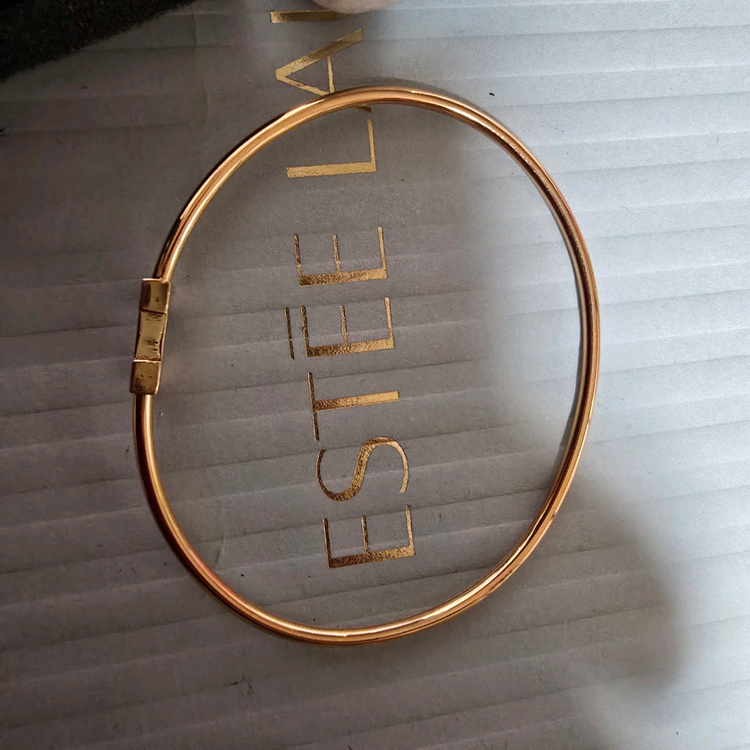 18k핑크골드 와이어 뱅글 팔찌--4