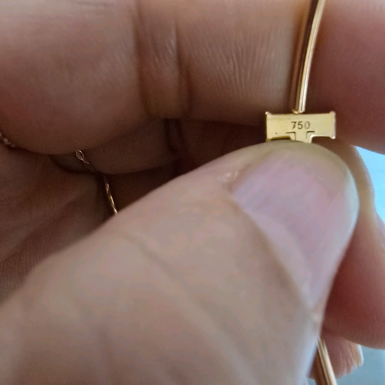 18k핑크골드 와이어 뱅글 팔찌--5