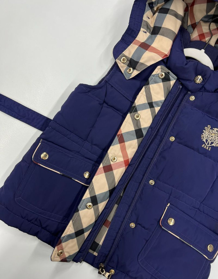 닥스 120 오리털 패딩 조끼 키즈 120 남아 120 이미지