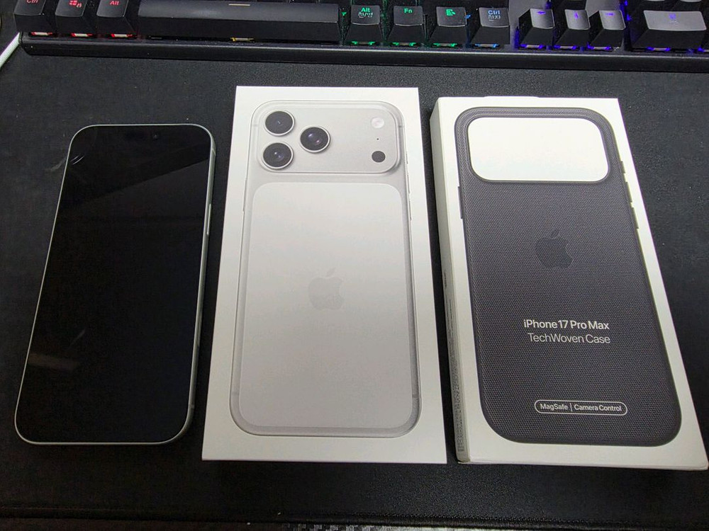 아이폰 17프로 맥스 512GB 배터리100%+정품우븐케이스 이미지