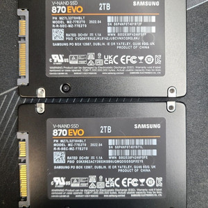 삼성 870 EVO 2TB SSD 1개씩 판매