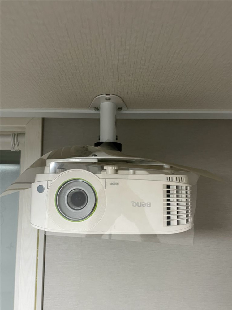 BenQ EH600 스마트 빔프로젝터+천장거치대+80인치 수동 빔스크린 풀세트--3
