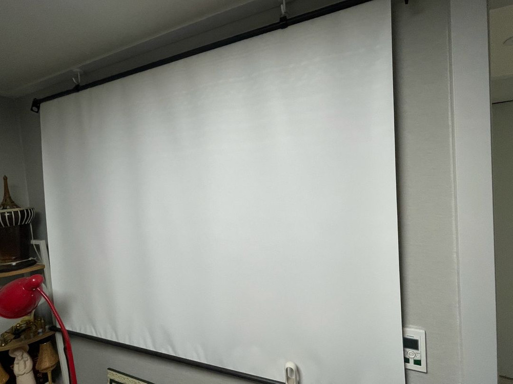 BenQ EH600 스마트 빔프로젝터+천장거치대+80인치 수동 빔스크린 풀세트--4