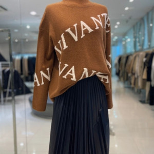 보브 vov 레터링 니트 프리사이즈 정품 사이즈