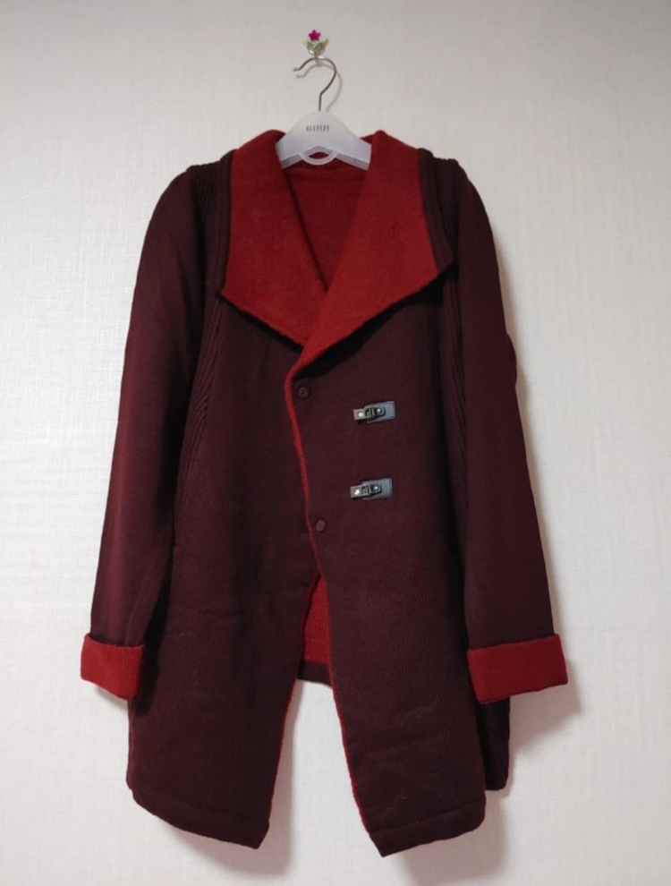 (15%) 올리비아로렌 리버서블 와인 자켓--1