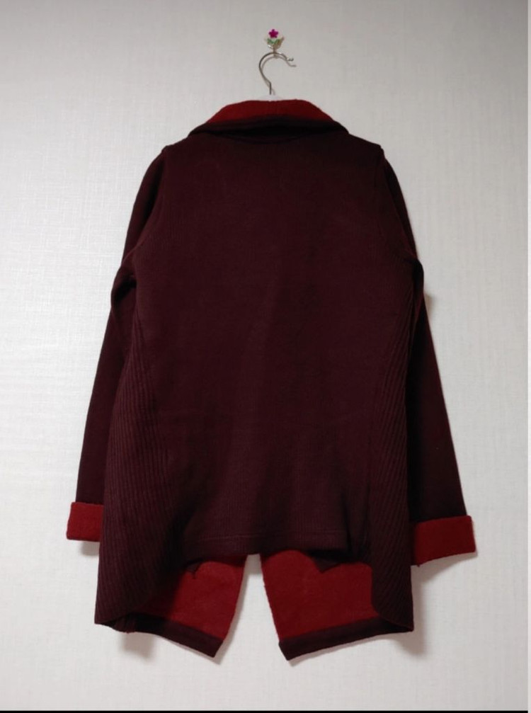 (15%) 올리비아로렌 리버서블 와인 자켓--2