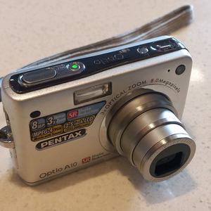 부품, 전시용) 펜탁스 Optio A10 실버 색상 디지털 카메라 이미지