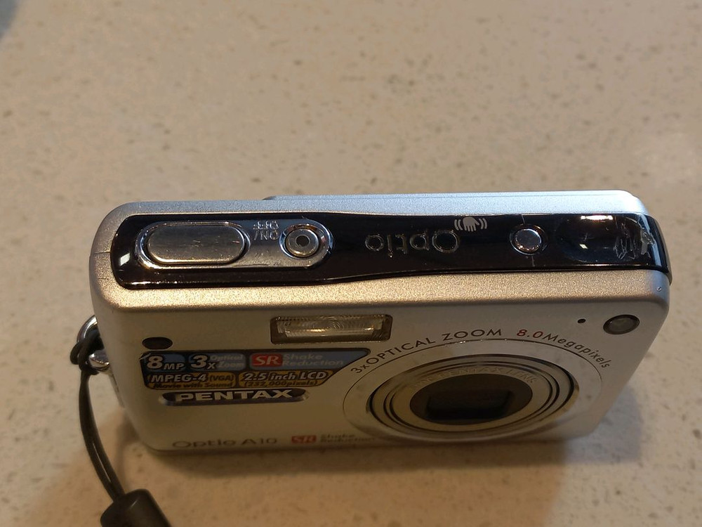 부품, 전시용) 펜탁스 Optio A10 실버 색상 디지털 카메라 이미지