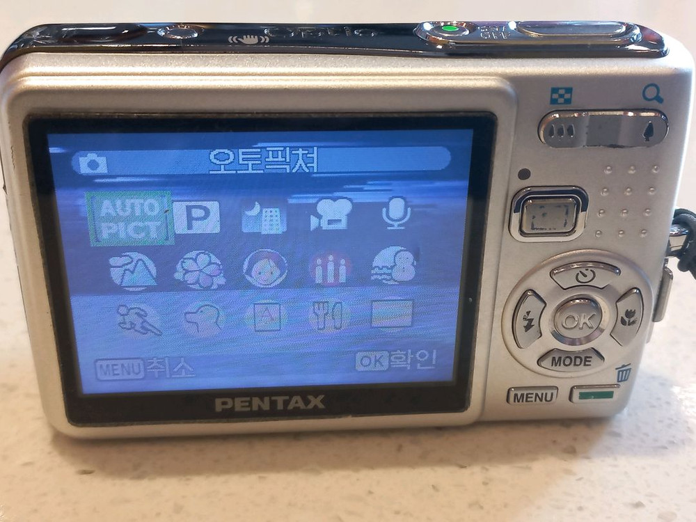 부품, 전시용) 펜탁스 Optio A10 실버 색상 디지털 카메라 이미지