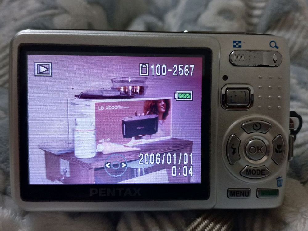 부품, 전시용) 펜탁스 Optio A10 실버 색상 디지털 카메라 이미지