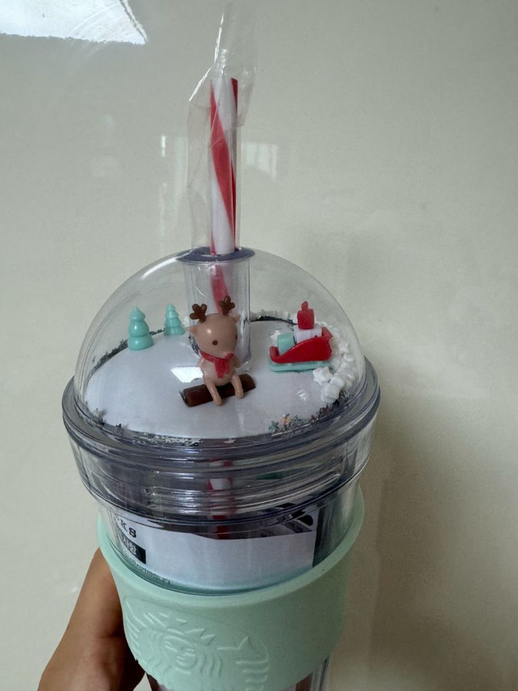 스타벅스 텀블러 : 루돌프 피규어 텀블러--1