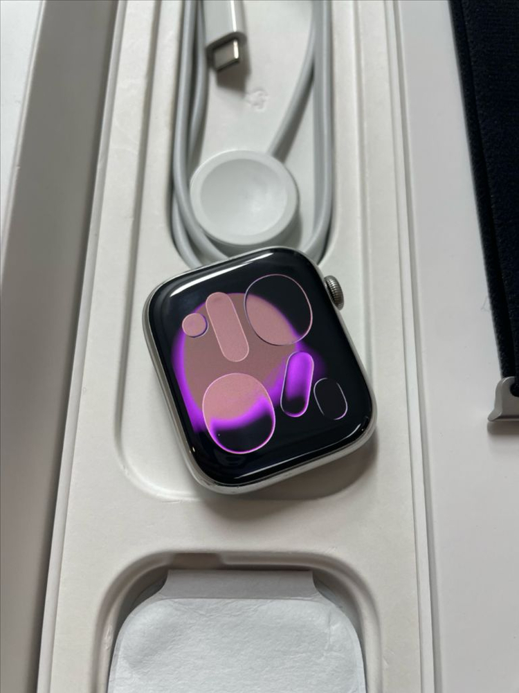 애플워치8스테인리스 실버 45mm SS급--1