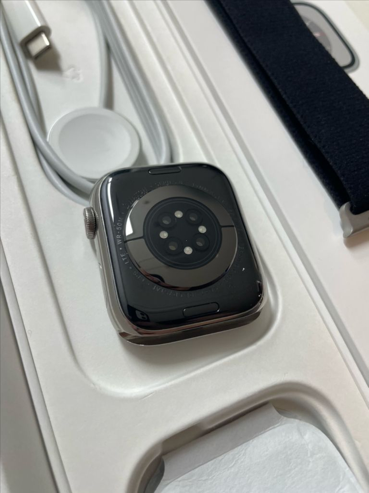 애플워치8스테인리스 실버 45mm SS급--2