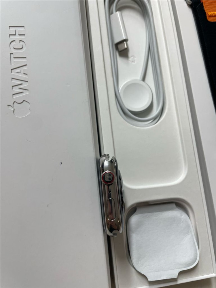 애플워치8스테인리스 실버 45mm SS급--3