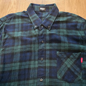 미나브 타탄체크 셔츠 L 새제품 팝니다