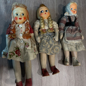 빈티지 폴란드 인형 일괄
