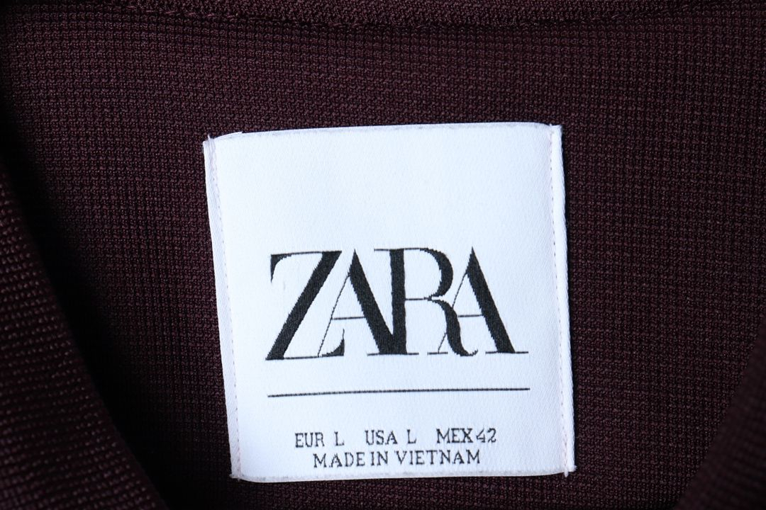 (L-XL) 자라 집업 바람막이 점퍼자켓 봄버 버건디--4