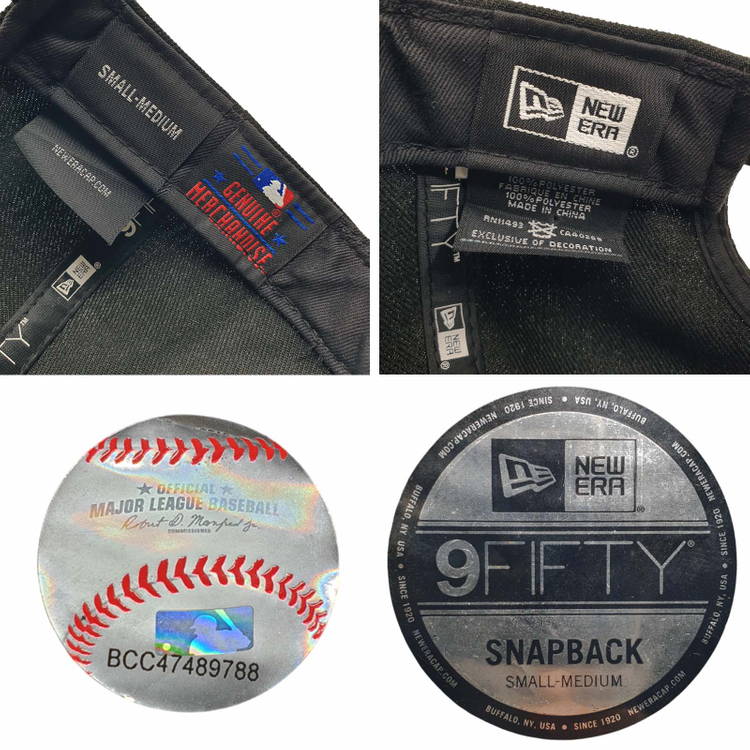 [S-M] 뉴에라 MLB 뉴욕 양키스 9FIFTY 스냅백 모자 블랙--8