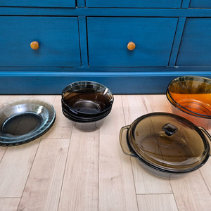 미국 코닝냄비.Love n Ware 미국 베이킹 웨어로오븐가능하고 미국에서도 아기자기해서앵커호킹