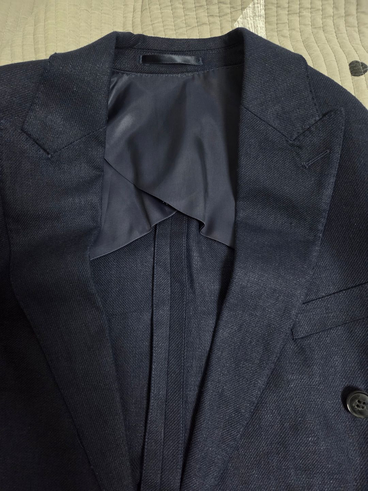 H&M 남성 더블 린넨 블레이드 자켓 새상품--3