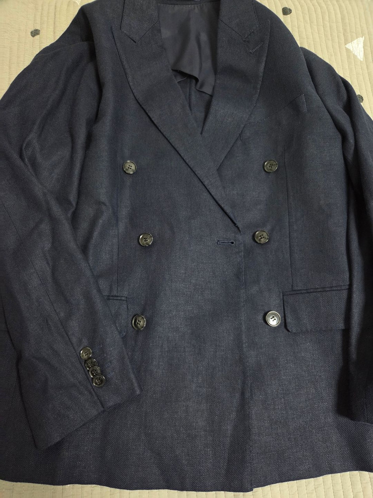 H&M 남성 더블 린넨 블레이드 자켓 새상품--6