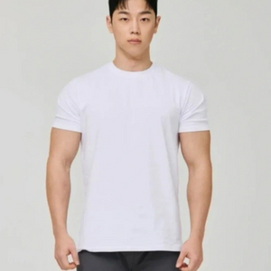 허그본 머슬핏 반팔티 화이트 2XL