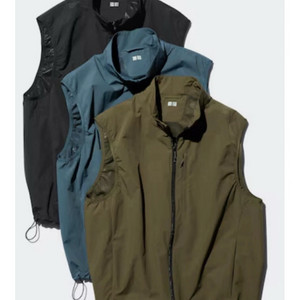 유니클로 윈드블럭 베스트 XL 블랙