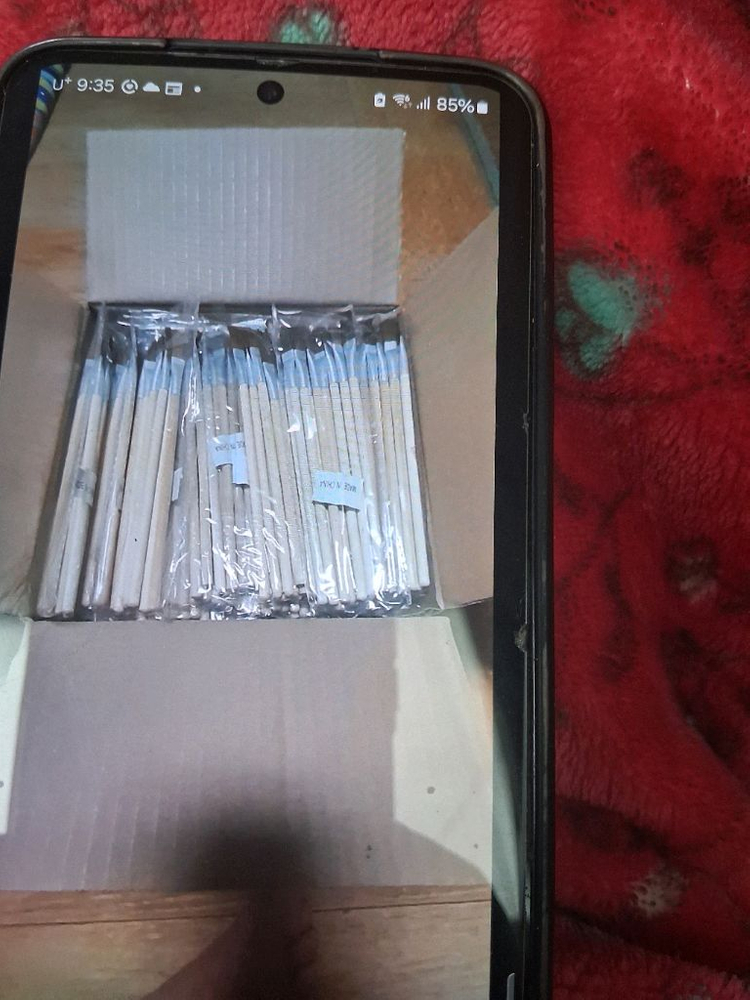 페인트용 작은붓 50개단위판매 아이들 그림놀이할때 좋아요--2