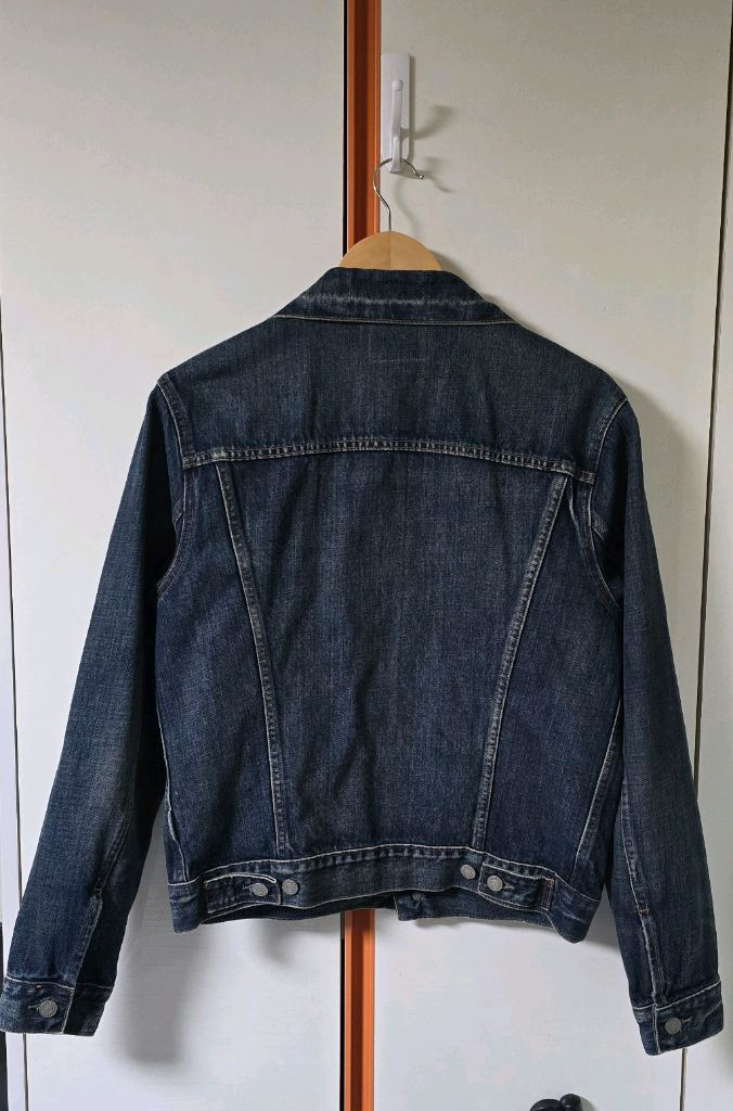 (교신가능 내용있음)폴로(Polo) 페이티드 데님 트러커 재킷 S--8