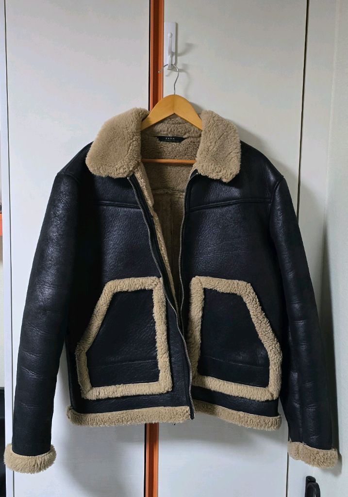 자라 무스탕 양털 자켓 L 100 (가죽 아닙니다)--2